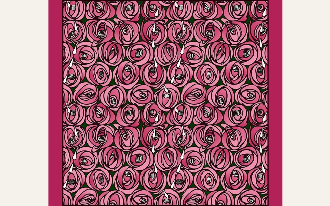 Carré 90 Mackintosh – Roses et larmes