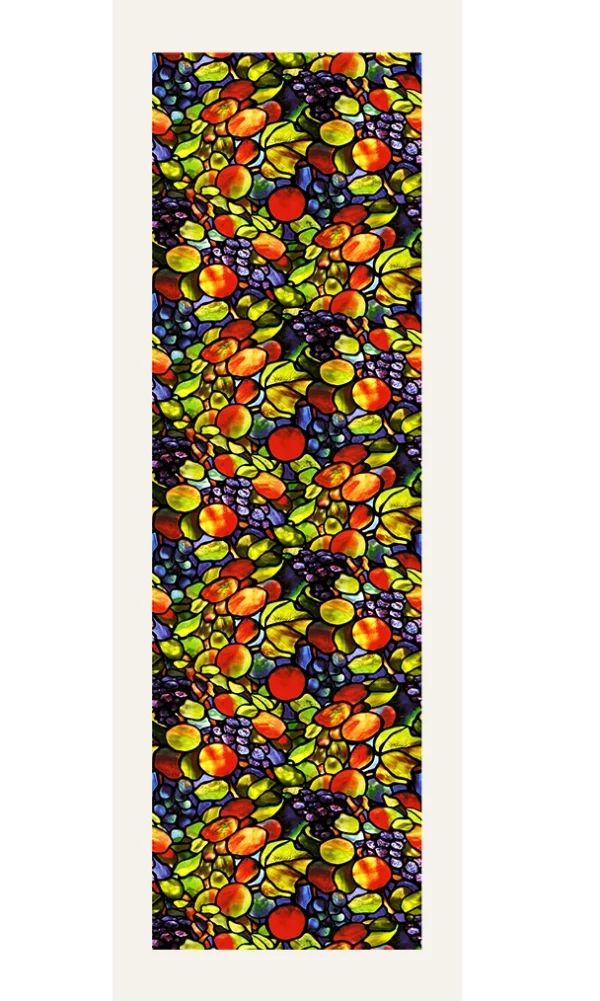 Foulard, écharpe de soie Brochier Soieries Tiffany - Autumn fruits