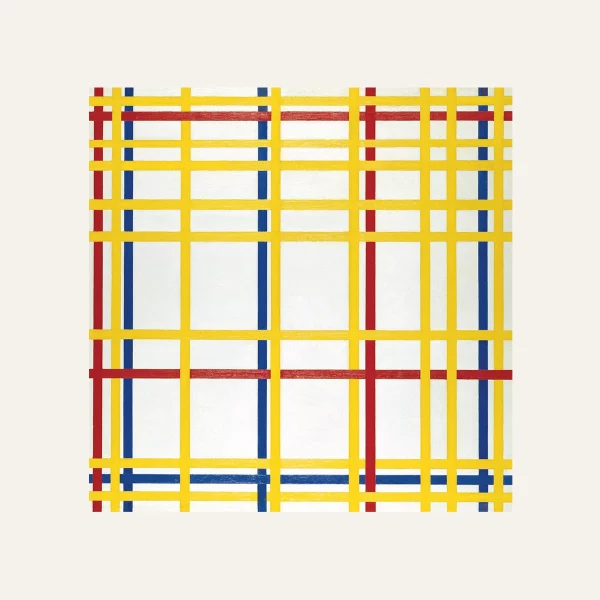 Square silk scarf with Mondrian artwork – New York City
