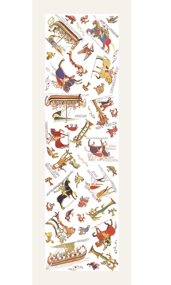 Foulard, écharpe de soie Bayeux - Tapisserie - La bataille