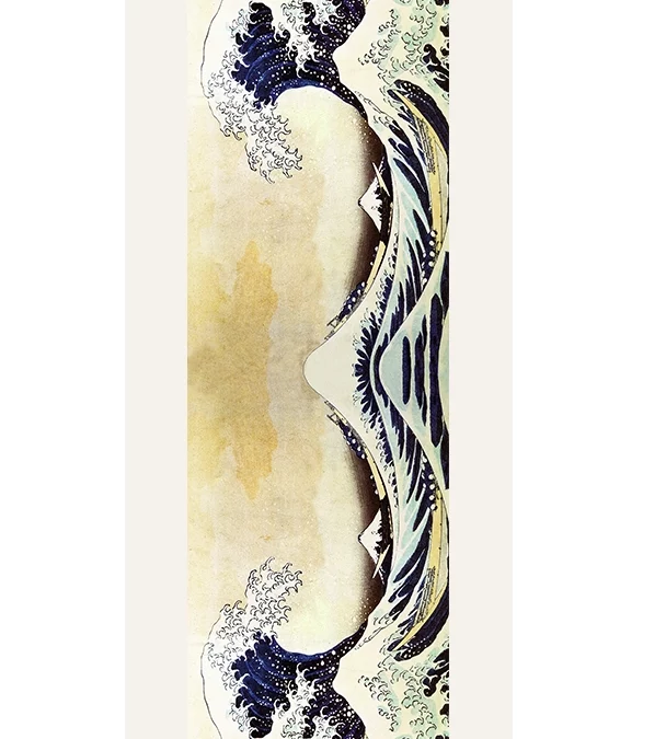 Echarpe 140 Hokusai – La grande vague de Kanagawa