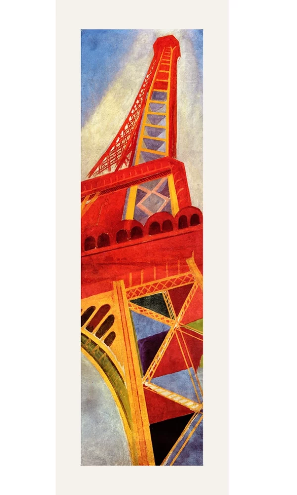 Square silk scarf with Robert Delaunay artwork – The Eiffel Tower