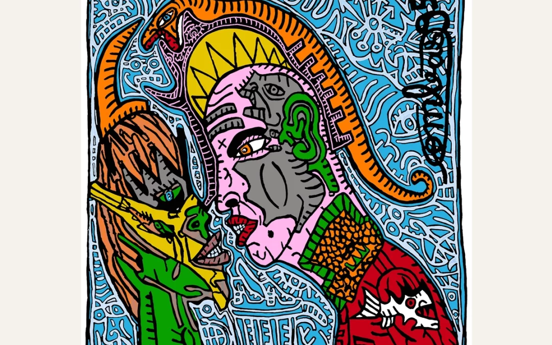 Carré 90 Combas – Couple Psychopatex