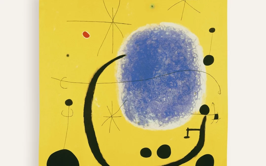 Miró The Gold of the Azure scarf 90