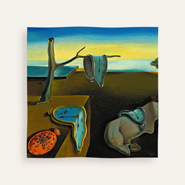 Carré de soie Brochier Soieries Dalí – La persistance de la mémoire