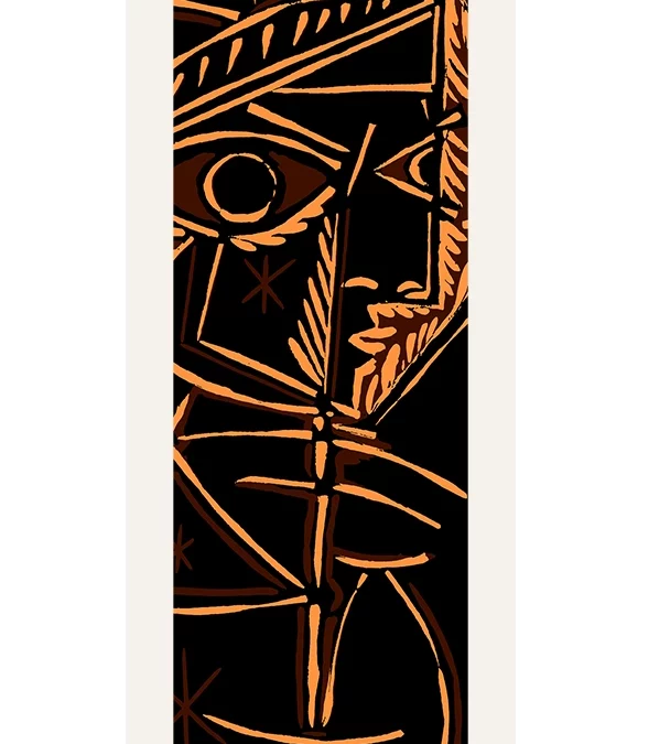 Echarpe 140 Picasso – Tête de femme