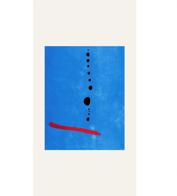Miró blue II scarf 100
