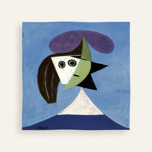 Carré de soie Brochier Soieries Picasso - Femme au chapeau