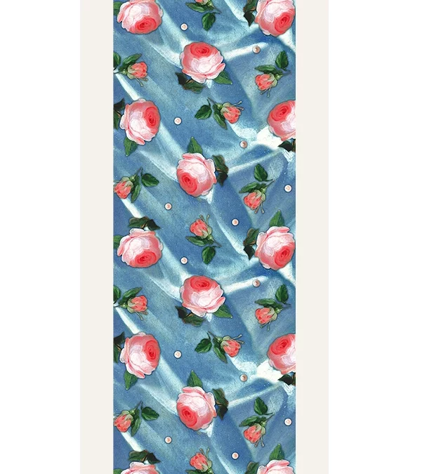 Echarpe 140 Marie-Antoinette à la rose