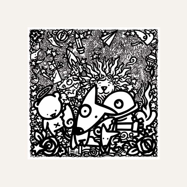 Carré de soie Jakè - Amor vincit omnia