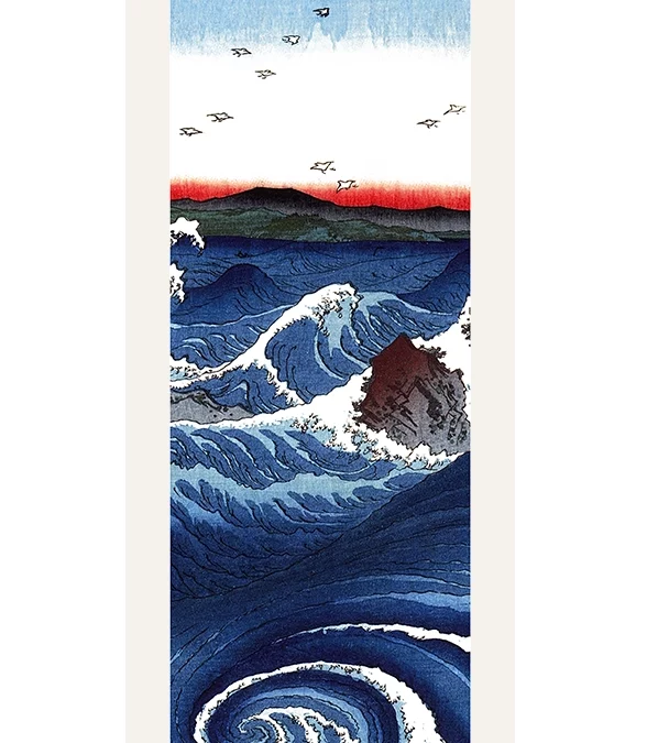 Echarpe 140 Hiroshige – Les Tourbillons d&rsquo;Awa