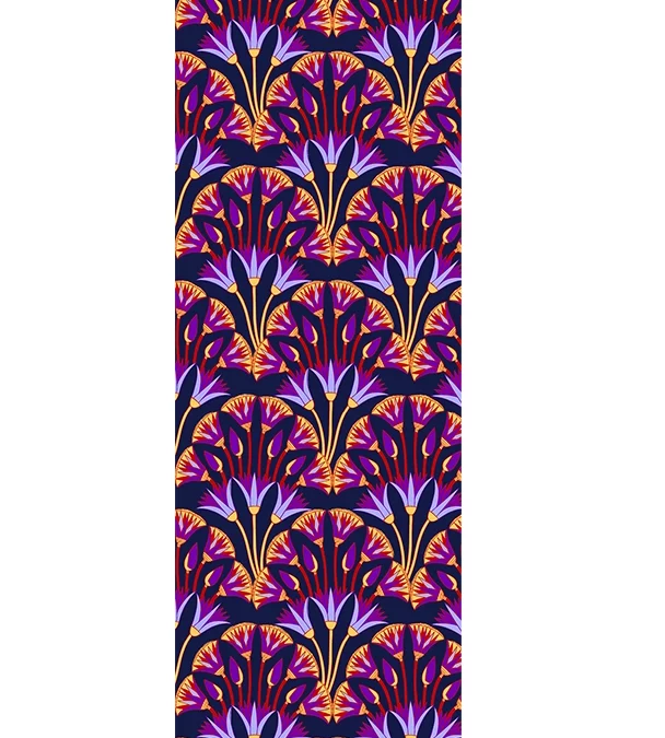 Echarpe 140 Lotus et papyrus