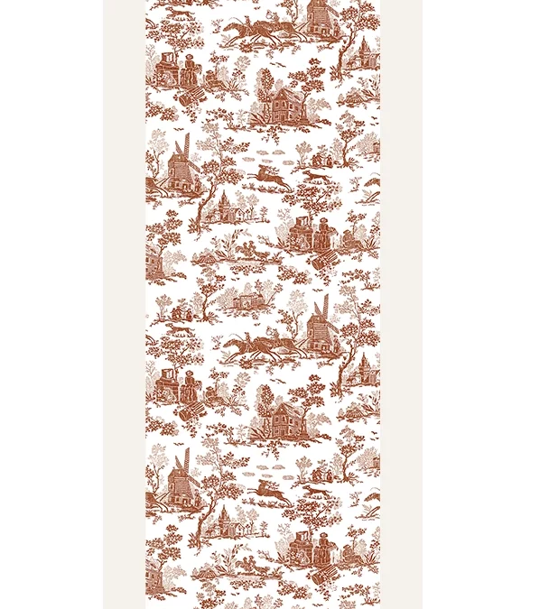 Echarpe 140 Toile de Jouy