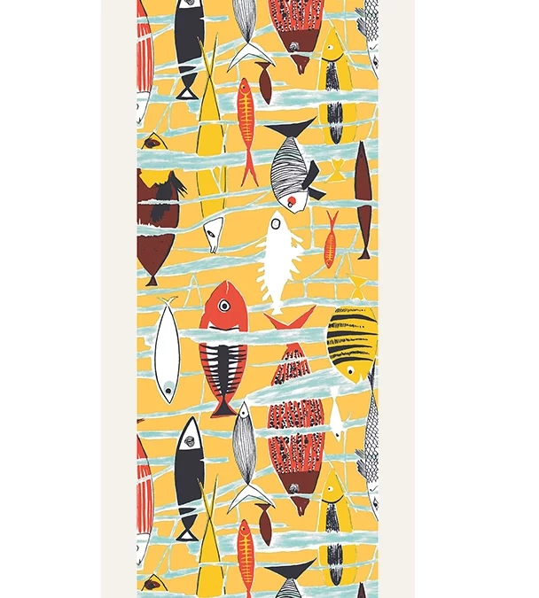 Echarpe 140 Leleu – Poissons