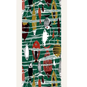 Foulard, écharpe en soie Leleu - Poissons