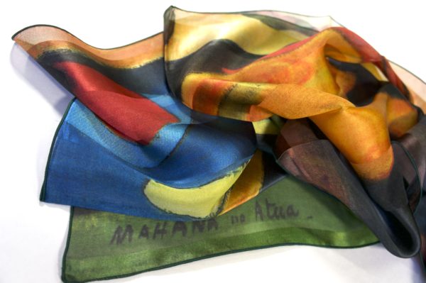 Foulard, écharpe de soie Brochier Soieries Gauguin - Mahana No Atua