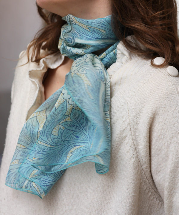 Morris Silk Scarf – Acanthus Leaves