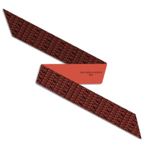 Twill Silk Ribbon – Greek Palmettes