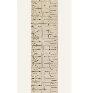 silk scarf with Brancusi artwork – The Kiss