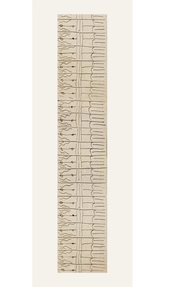 silk scarf with Brancusi artwork – The Kiss