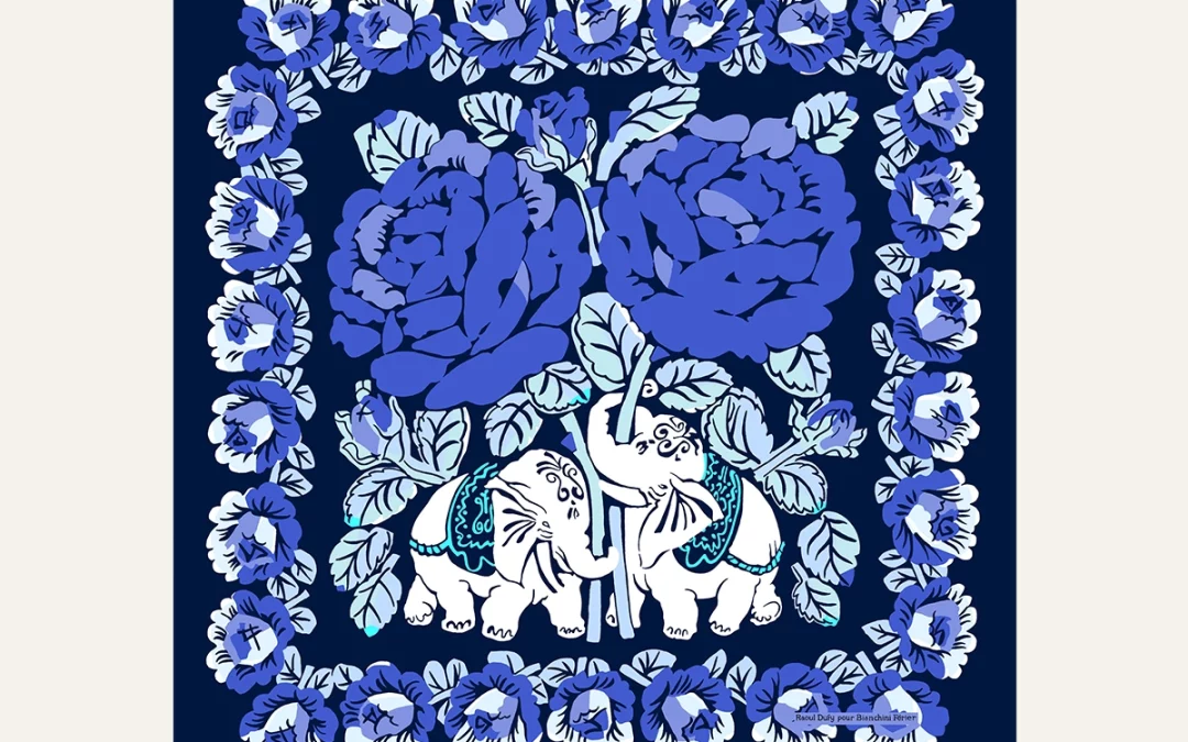 Carré 90 Dufy – Eléphants