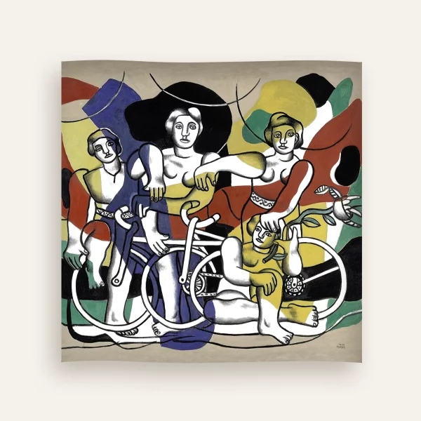 Carré de soie F. Léger - Les belles cyclistes