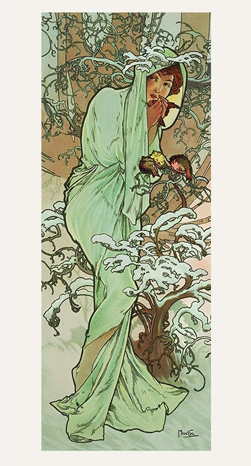 Echarpe 160 Mucha – Hiver