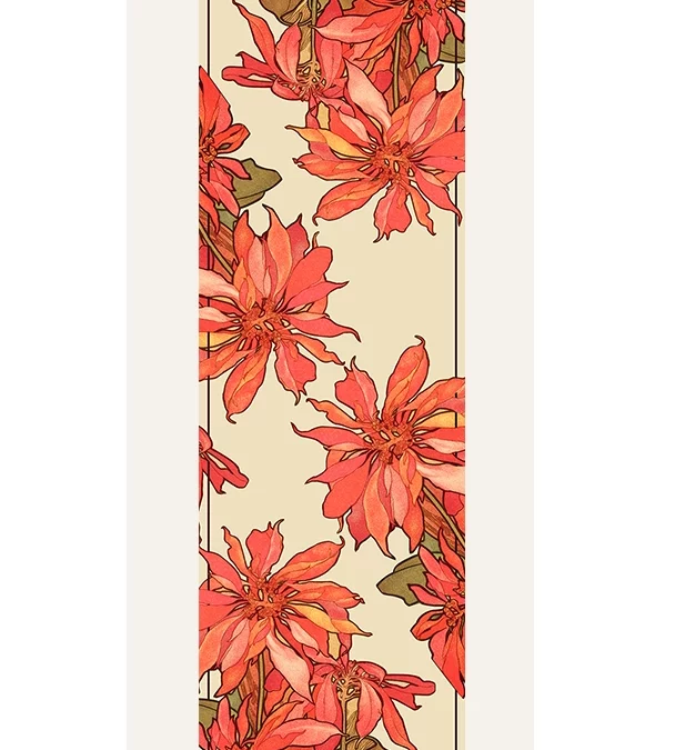 Echarpe 140 Mucha – Ruby Fleurs