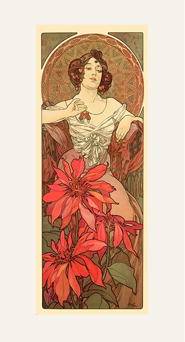 Echarpe 160 Mucha – Ruby