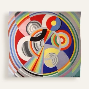 Carré de soie Robert Delaunay – Rythme 1 décoration pour le salon des Tuileries