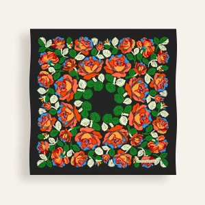 Carré de soie Raoul Dufy – Poiret roses