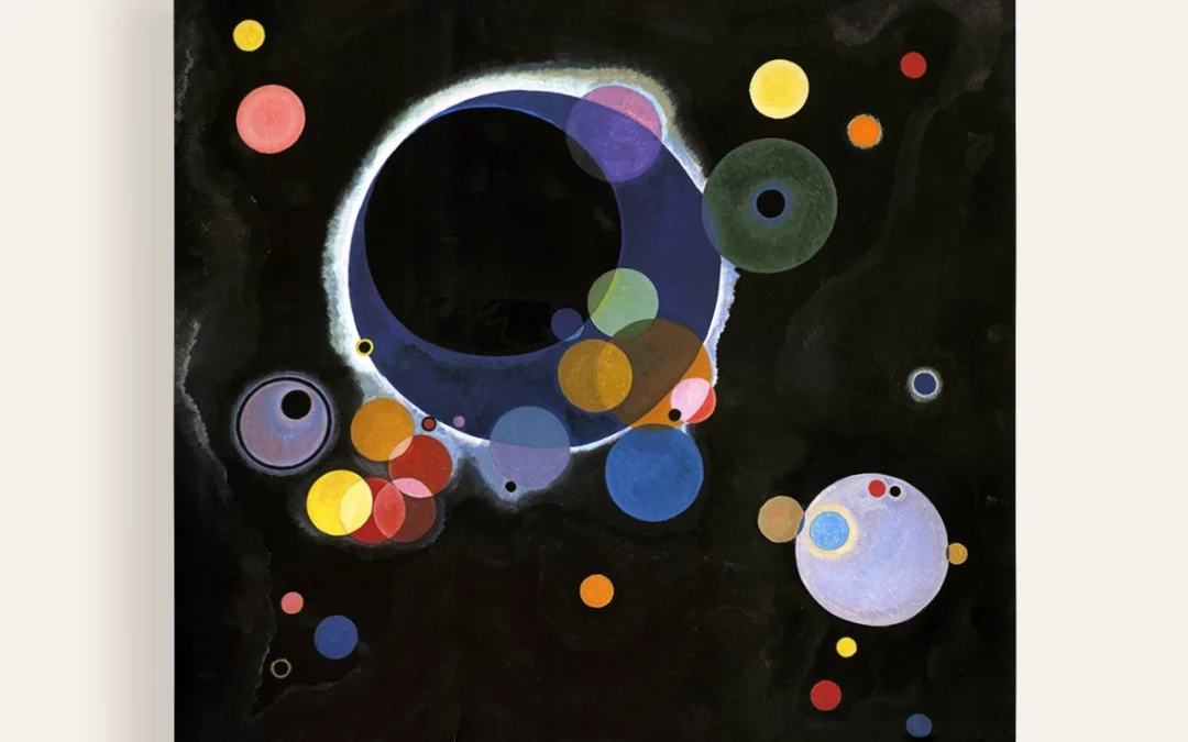 Carré 90 Kandinsky – Several circles