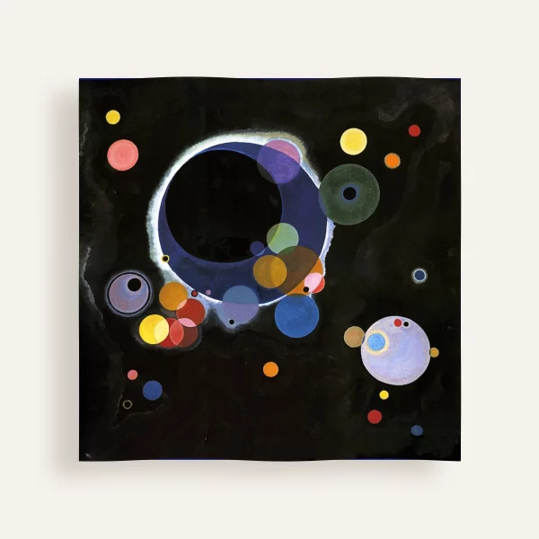 Carré de soie Kandinsky - Several circles