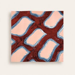 Carré en soie Claude Viallat