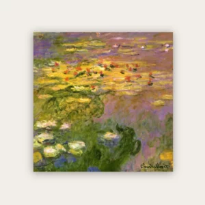 Carré en soie Nymphéas vers 1922 de Claude Monet