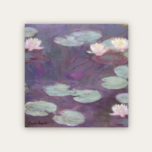 Carré de soie Nymphéas roses de Claude Monet