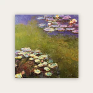 Carré de soie Nymphéas vers 1916 de Claude Monet