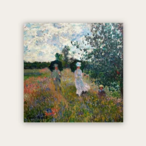 Carré de soie En promenade près d'Argenteuil de Claude Monet